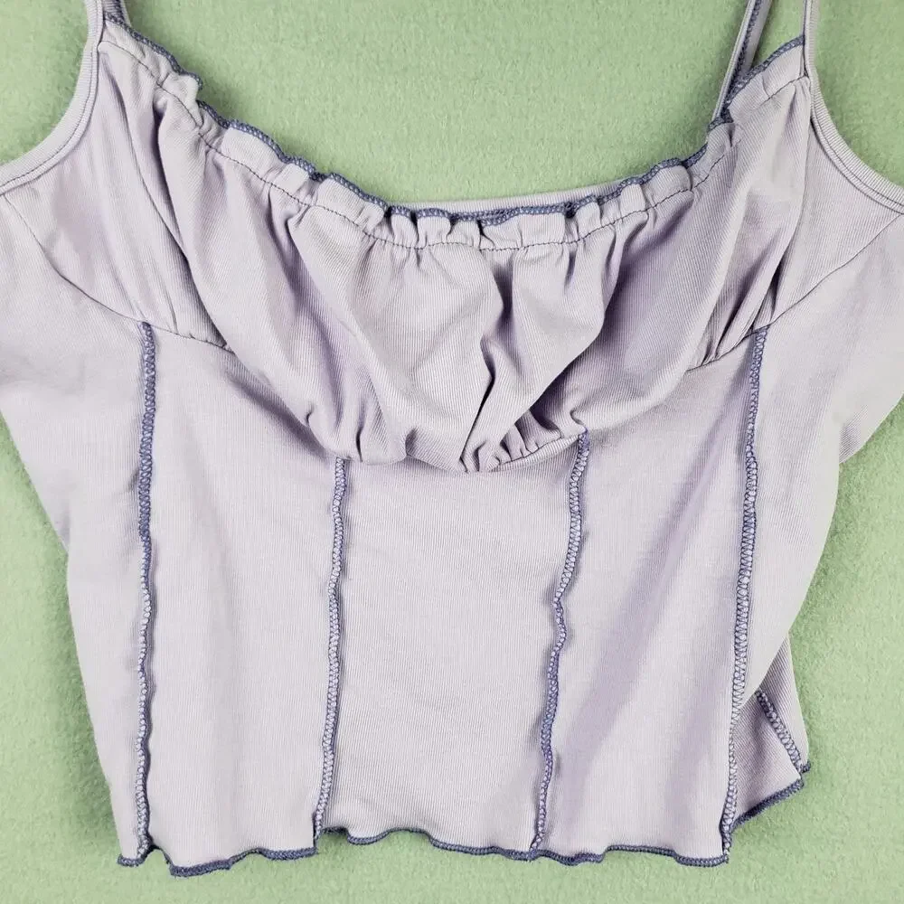 No brand ruffled hem